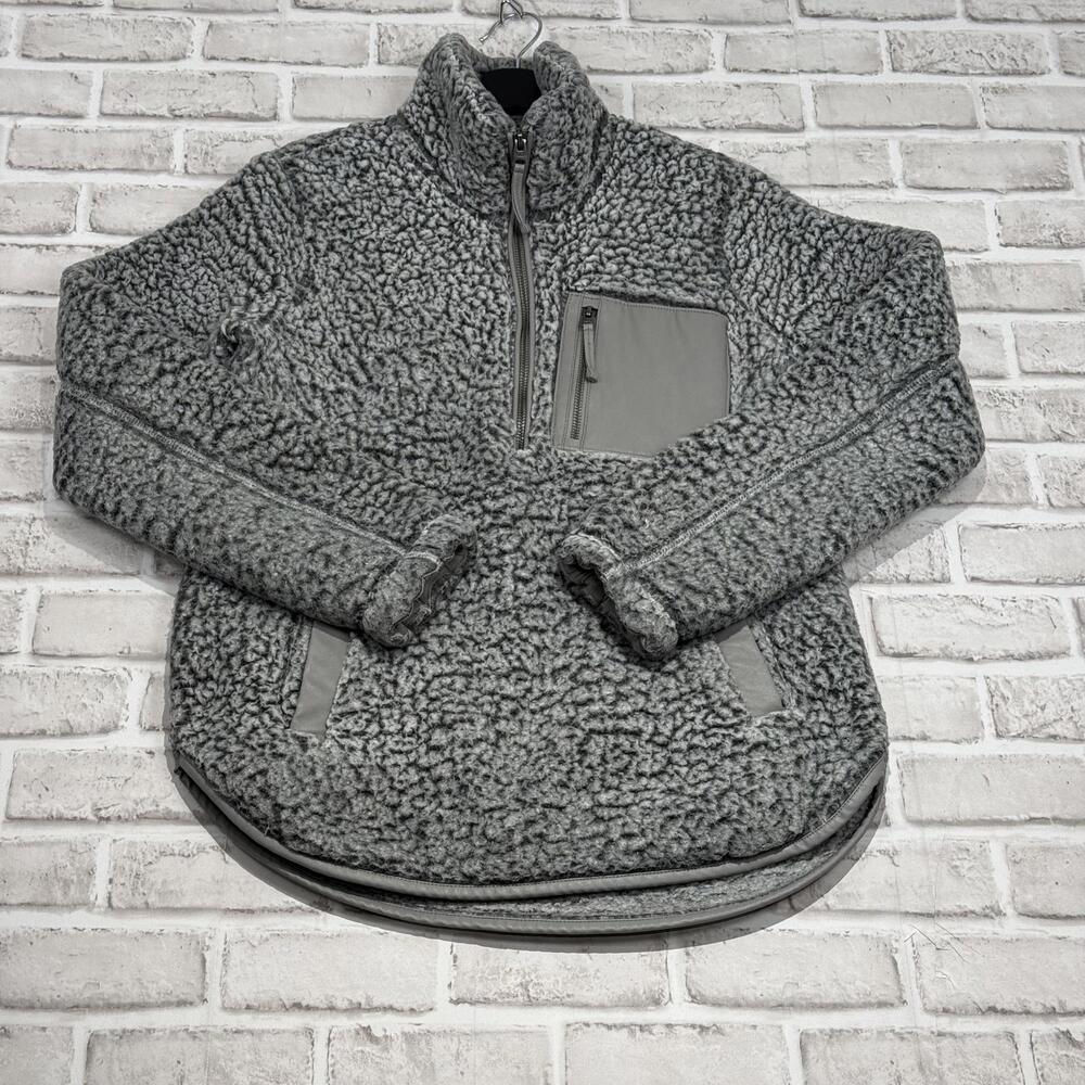 Abercrombie & Fitch Sherpa Fleece Half Zip Pullover Jacket Size XS Women's